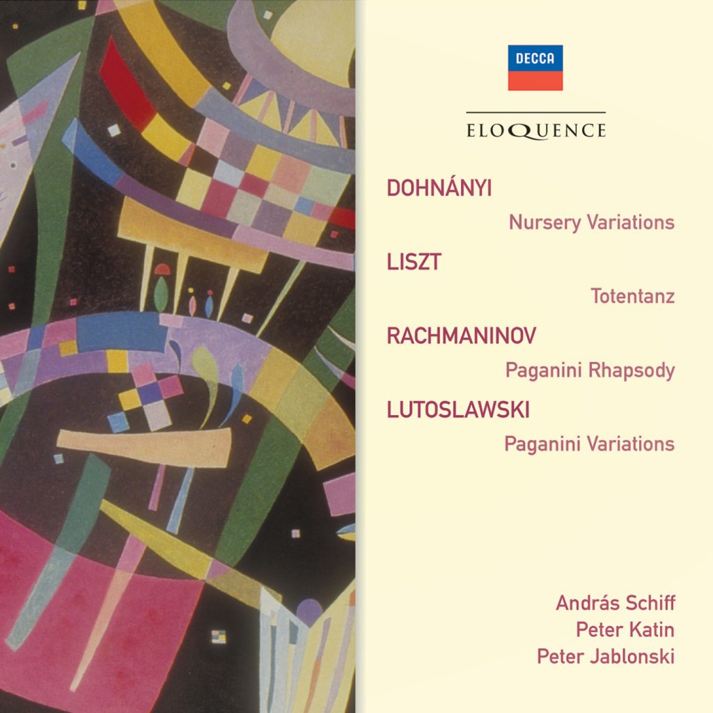 Dohnanyi: Nursery Variations; Liszt: Totentanz; Rachmaninov: Paganini Rhapsody; Lutoslawski: Paganini Variations