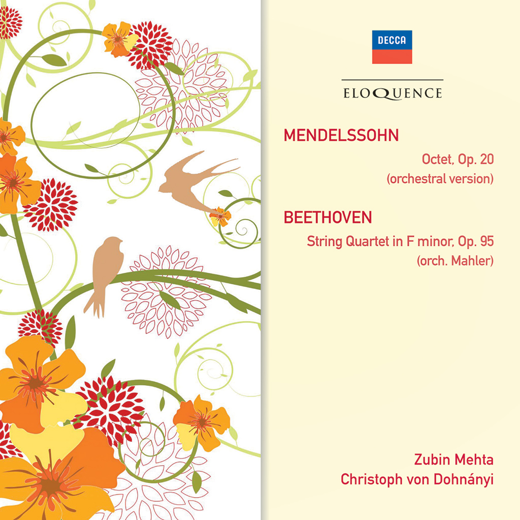 Mendelssohn: Octet (orch. version); Beethoven: String Quartet in F minor, Op. 95 (arr. Mahler)