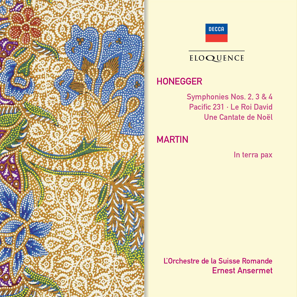 Honegger: Symphonies Nos. 2, 3 & 4; Pacific 231; Le Roi David; Une Cantate de Noël; Martin: In Terra Pax
