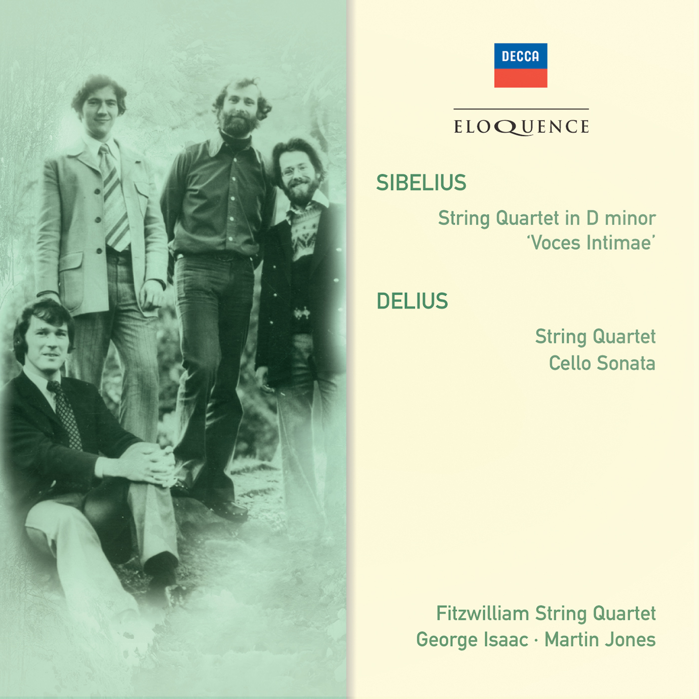 Sibelius: String Quartet; Delius: String Quartet; Cello Sonata